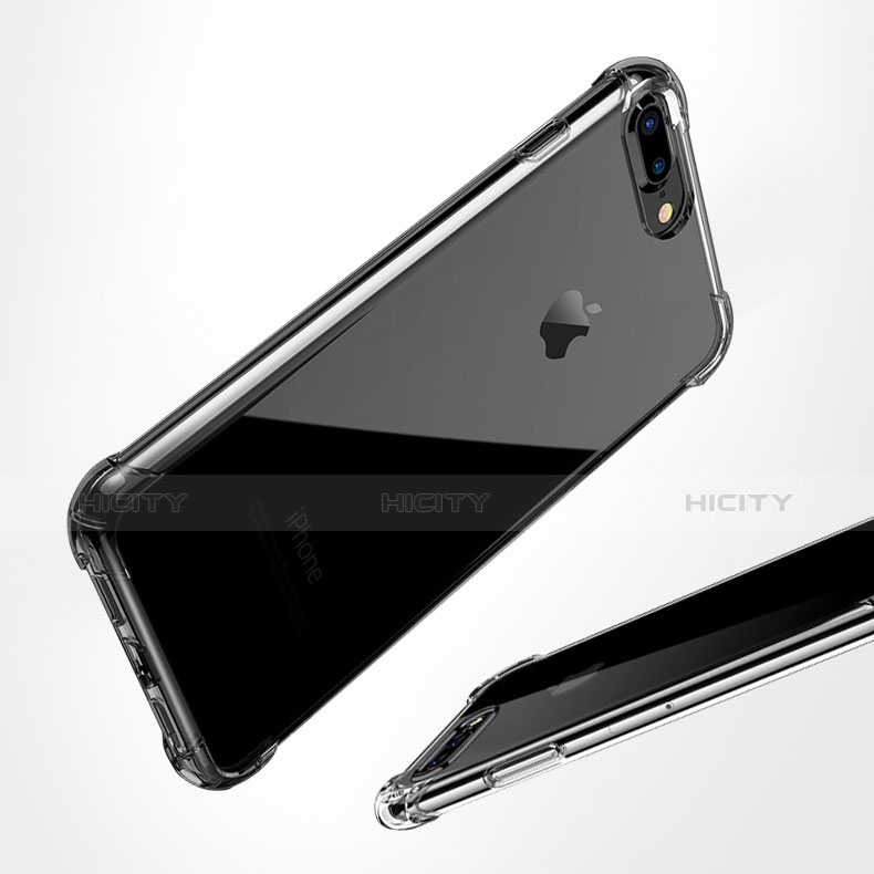 Silikon Schutzhülle Ultra Dünn Tasche Durchsichtig Transparent A10 für Apple iPhone 8 Plus Klar