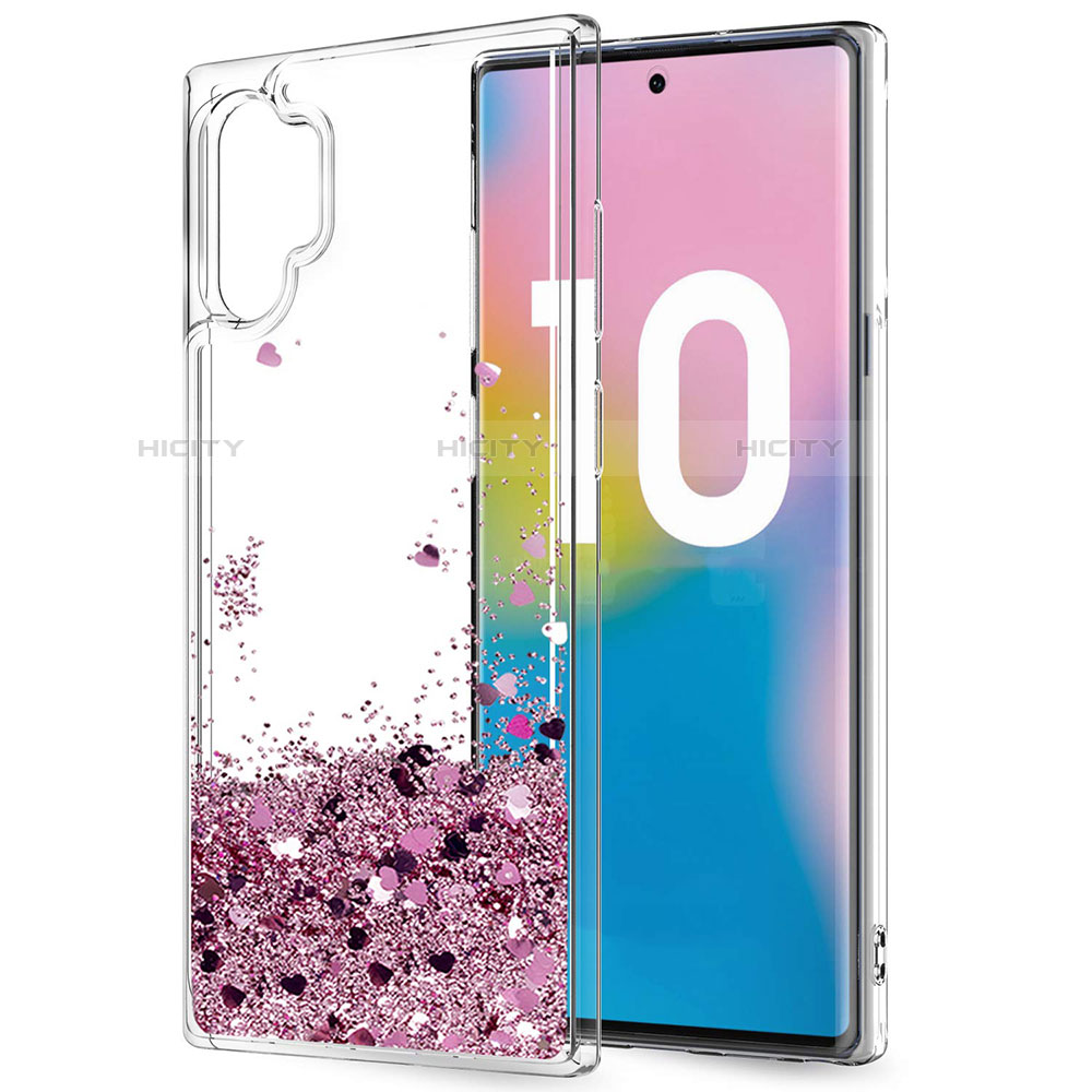 Silikon Schutzhülle Ultra Dünn Tasche Durchsichtig Transparent Blumen für Samsung Galaxy Note 10 Plus 5G