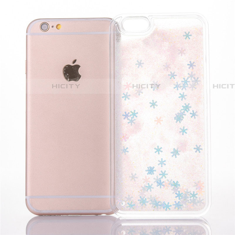 Silikon Schutzhülle Ultra Dünn Tasche Durchsichtig Transparent Blumen T01 für Apple iPhone 6 Plus