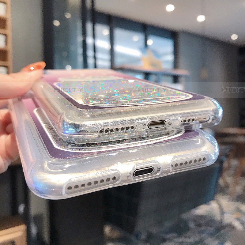 Silikon Schutzhülle Ultra Dünn Tasche Durchsichtig Transparent Blumen T01 für Apple iPhone XR Grau