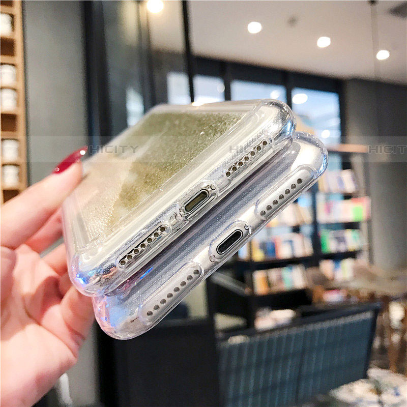 Silikon Schutzhülle Ultra Dünn Tasche Durchsichtig Transparent Blumen T02 für Apple iPhone 7 Plus