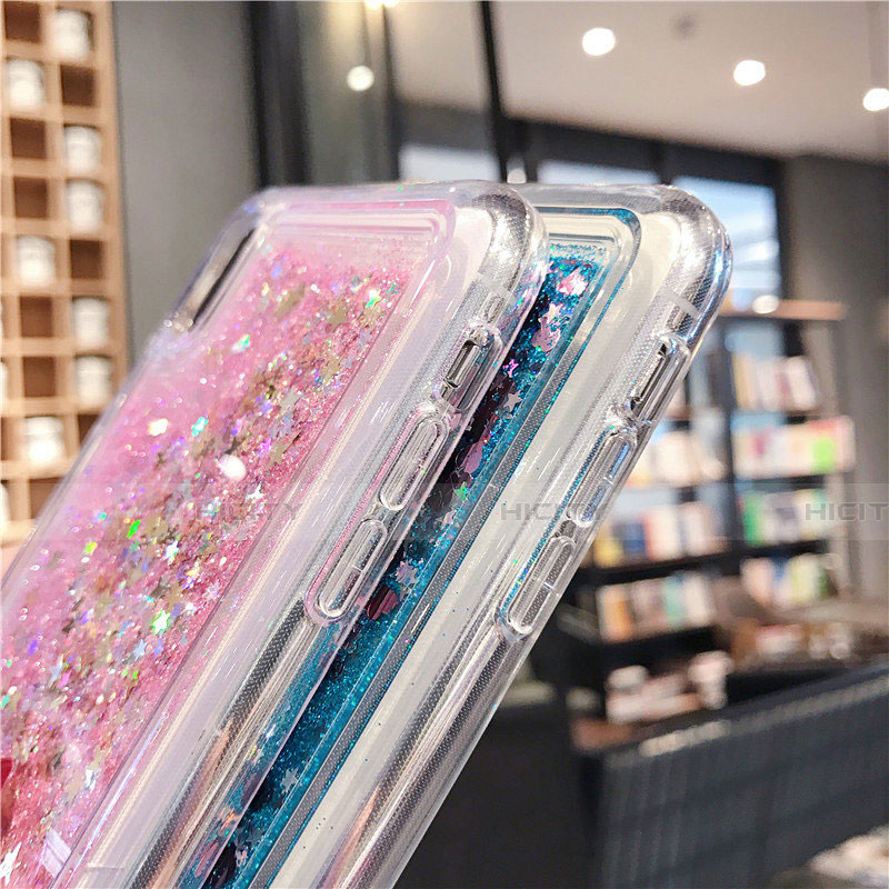 Silikon Schutzhülle Ultra Dünn Tasche Durchsichtig Transparent Blumen T02 für Apple iPhone X groß