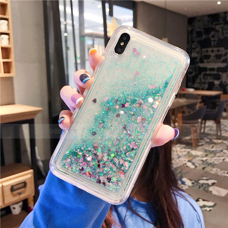 Silikon Schutzhülle Ultra Dünn Tasche Durchsichtig Transparent Blumen T02 für Apple iPhone X groß