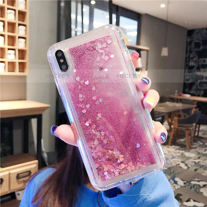 Silikon Schutzhülle Ultra Dünn Tasche Durchsichtig Transparent Blumen T02 für Apple iPhone XR Rosegold