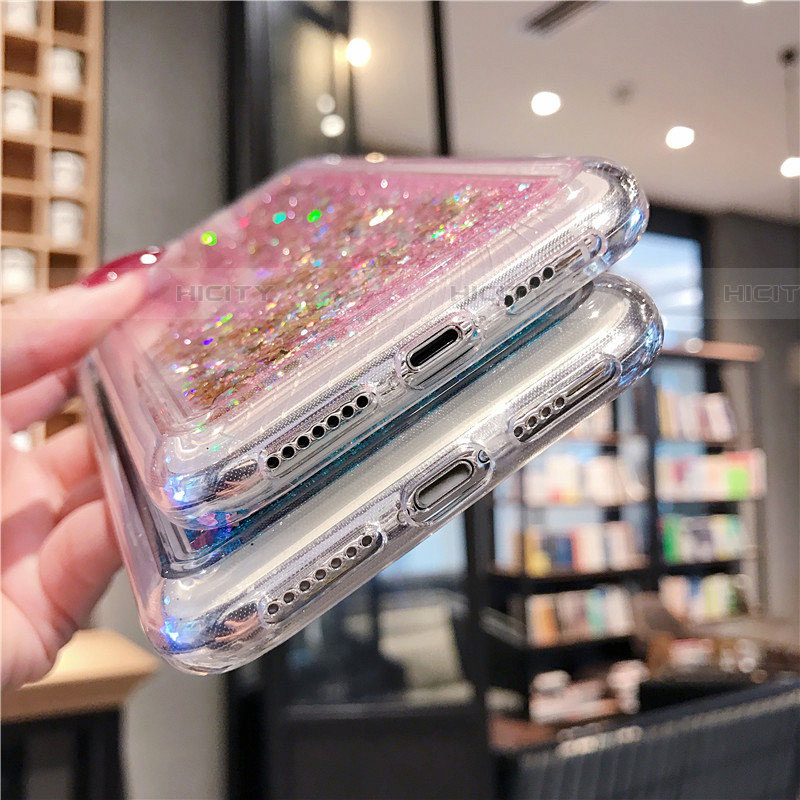 Silikon Schutzhülle Ultra Dünn Tasche Durchsichtig Transparent Blumen T02 für Apple iPhone Xs