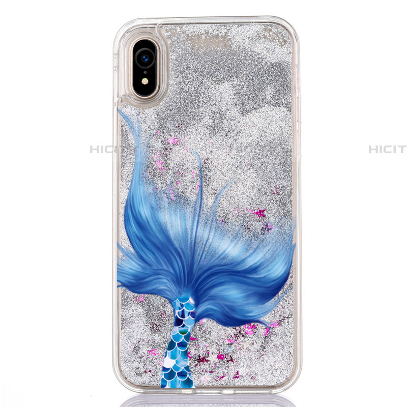 Silikon Schutzhülle Ultra Dünn Tasche Durchsichtig Transparent Blumen T04 für Apple iPhone XR groß