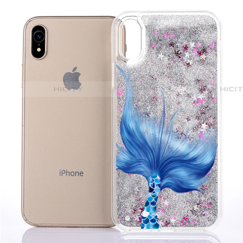 Silikon Schutzhülle Ultra Dünn Tasche Durchsichtig Transparent Blumen T04 für Apple iPhone XR groß