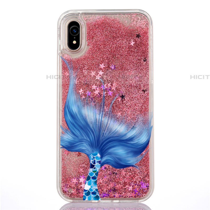 Silikon Schutzhülle Ultra Dünn Tasche Durchsichtig Transparent Blumen T04 für Apple iPhone XR groß