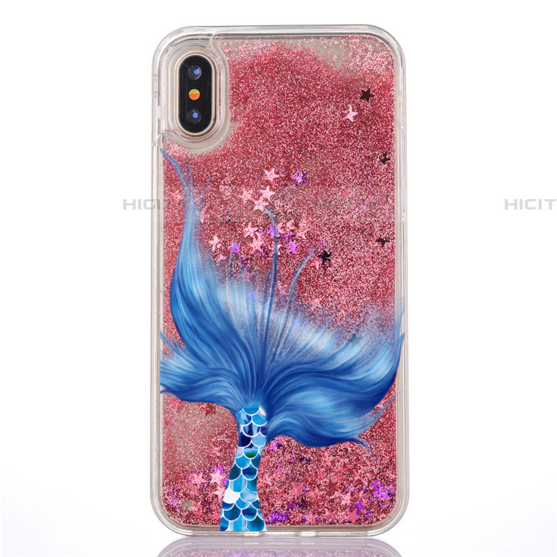 Silikon Schutzhülle Ultra Dünn Tasche Durchsichtig Transparent Blumen T04 für Apple iPhone Xs groß