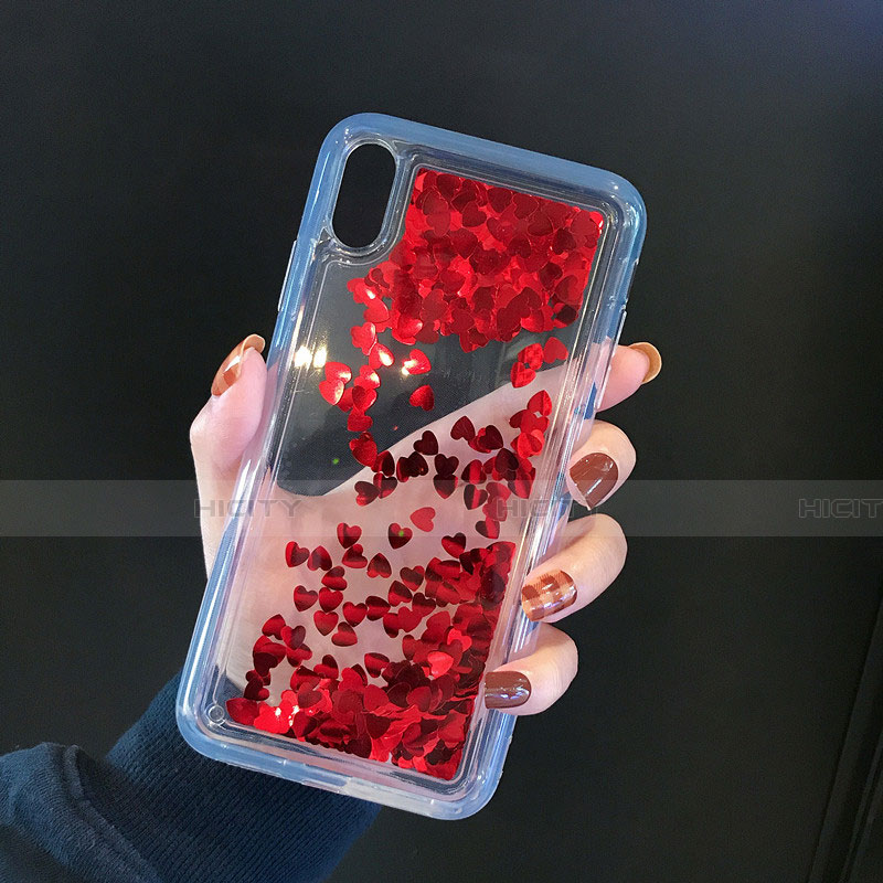 Silikon Schutzhülle Ultra Dünn Tasche Durchsichtig Transparent Blumen T14 für Apple iPhone X groß