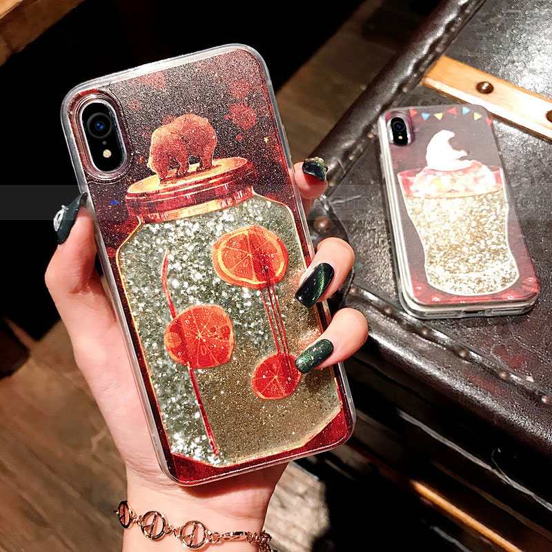 Silikon Schutzhülle Ultra Dünn Tasche Durchsichtig Transparent Blumen T16 für Apple iPhone XR