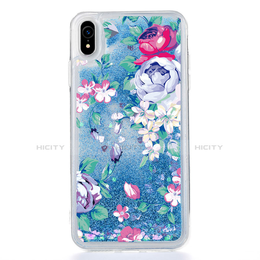 Silikon Schutzhülle Ultra Dünn Tasche Durchsichtig Transparent Blumen T18 für Apple iPhone XR