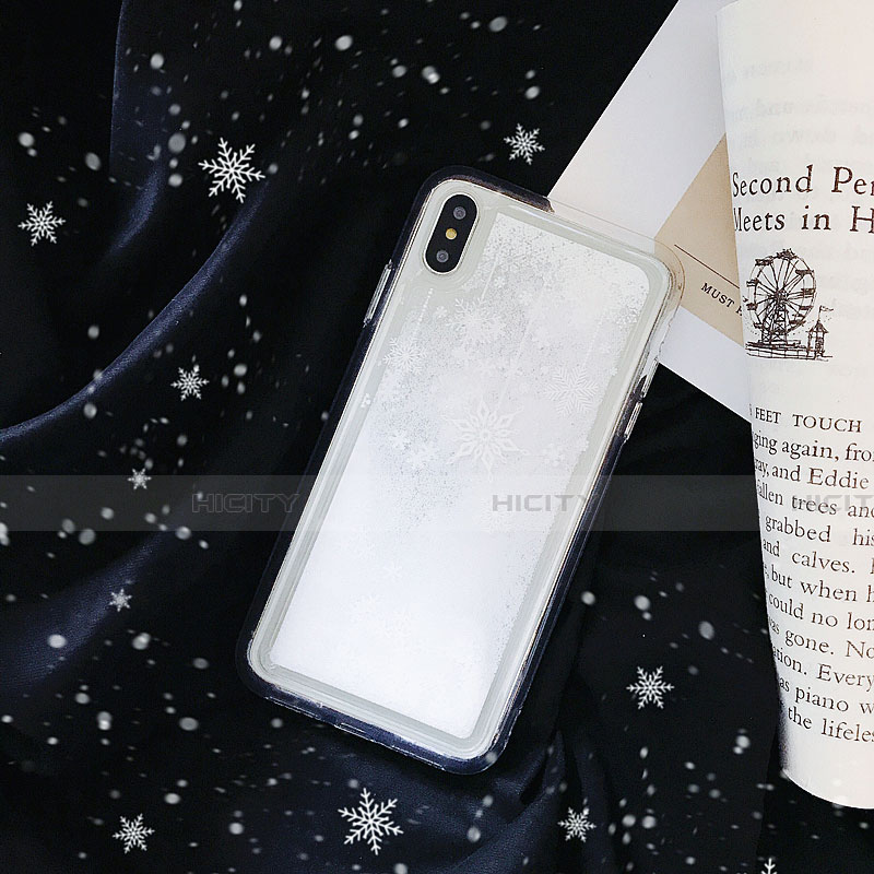 Silikon Schutzhülle Ultra Dünn Tasche Durchsichtig Transparent Blumen T23 für Apple iPhone X