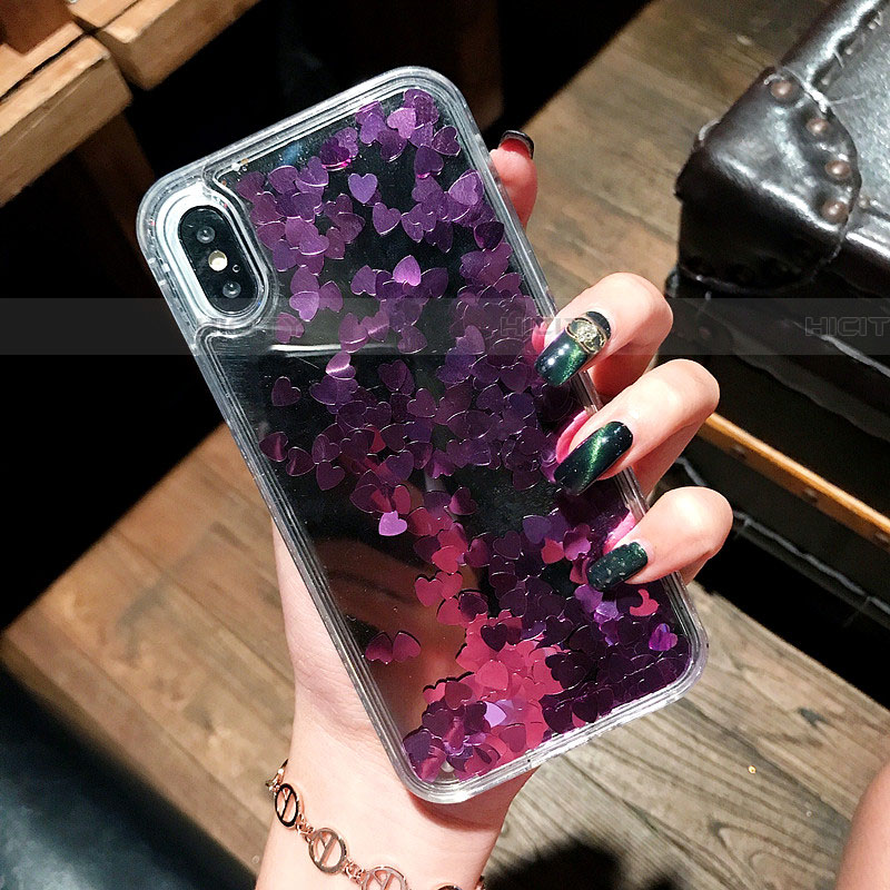 Silikon Schutzhülle Ultra Dünn Tasche Durchsichtig Transparent Blumen T26 für Apple iPhone Xs groß