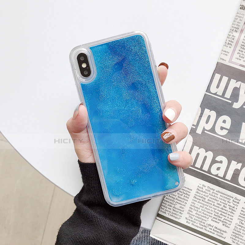 Silikon Schutzhülle Ultra Dünn Tasche Durchsichtig Transparent Blumen Z03 für Apple iPhone X groß