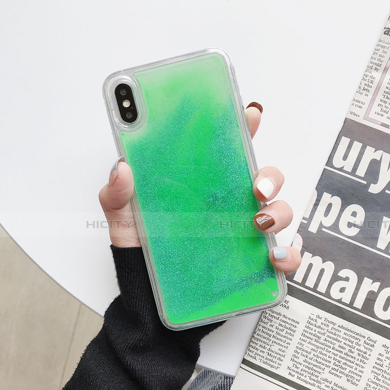 Silikon Schutzhülle Ultra Dünn Tasche Durchsichtig Transparent Blumen Z03 für Apple iPhone X groß