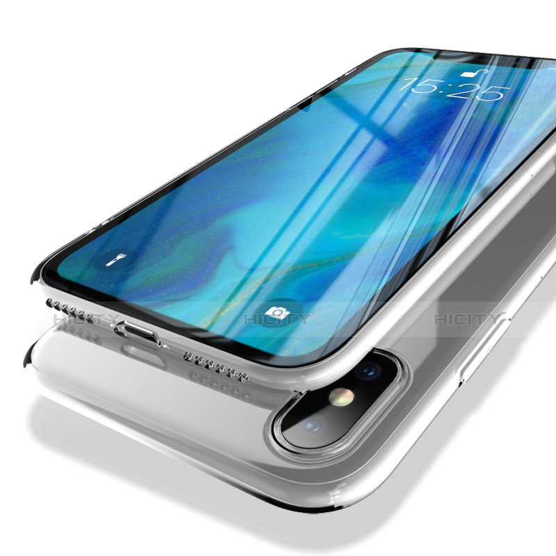 Silikon Schutzhülle Ultra Dünn Tasche Durchsichtig Transparent C02 für Apple iPhone Xs Max Klar groß