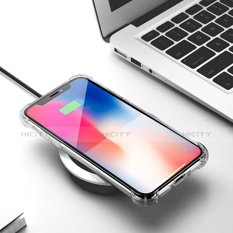 Silikon Schutzhülle Ultra Dünn Tasche Durchsichtig Transparent C04 für Apple iPhone X Klar groß