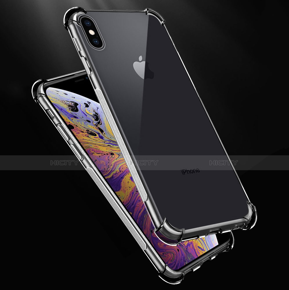 Silikon Schutzhülle Ultra Dünn Tasche Durchsichtig Transparent C07 für Apple iPhone X Klar