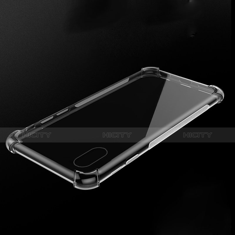 Silikon Schutzhülle Ultra Dünn Tasche Durchsichtig Transparent C07 für Apple iPhone X Klar