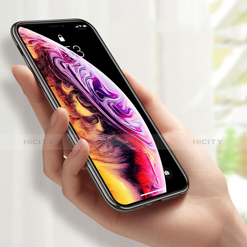 Silikon Schutzhülle Ultra Dünn Tasche Durchsichtig Transparent C12 für Apple iPhone X Schwarz