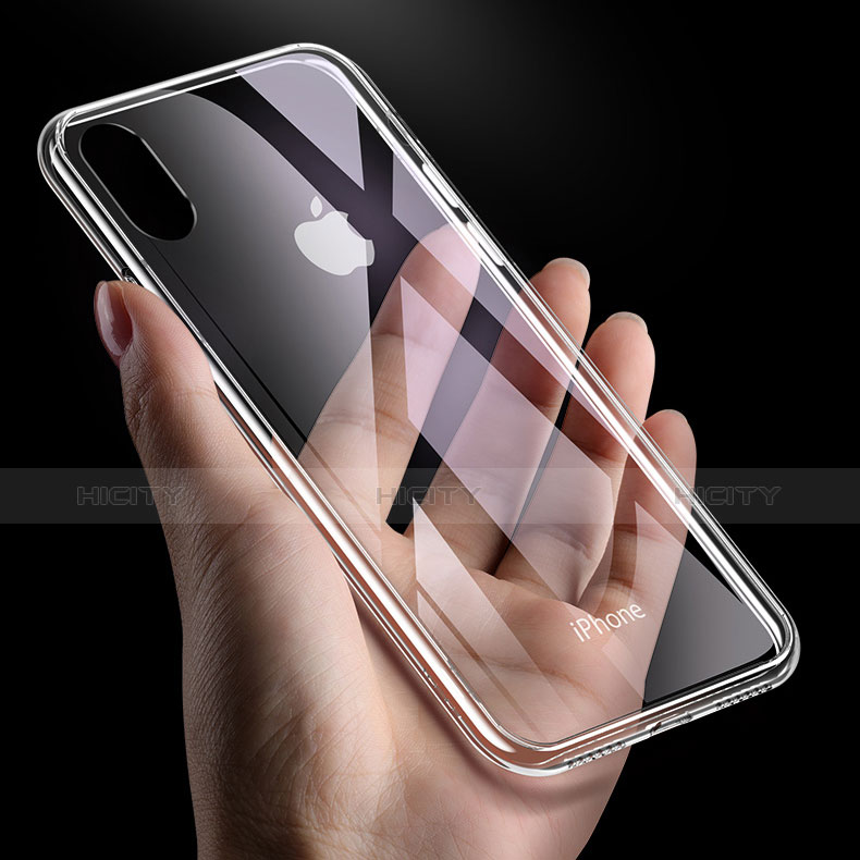 Silikon Schutzhülle Ultra Dünn Tasche Durchsichtig Transparent C18 für Apple iPhone Xs Klar