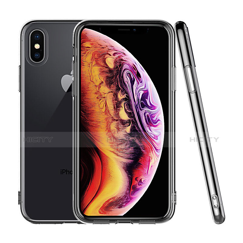 Silikon Schutzhülle Ultra Dünn Tasche Durchsichtig Transparent C19 für Apple iPhone X Klar Plus