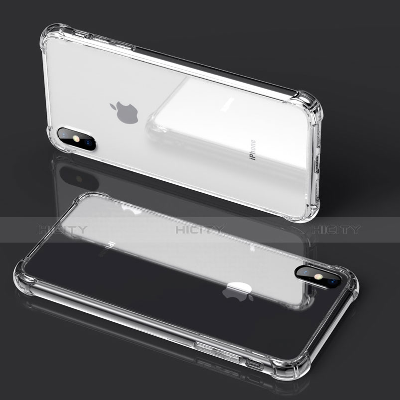 Silikon Schutzhülle Ultra Dünn Tasche Durchsichtig Transparent C20 für Apple iPhone X Klar groß