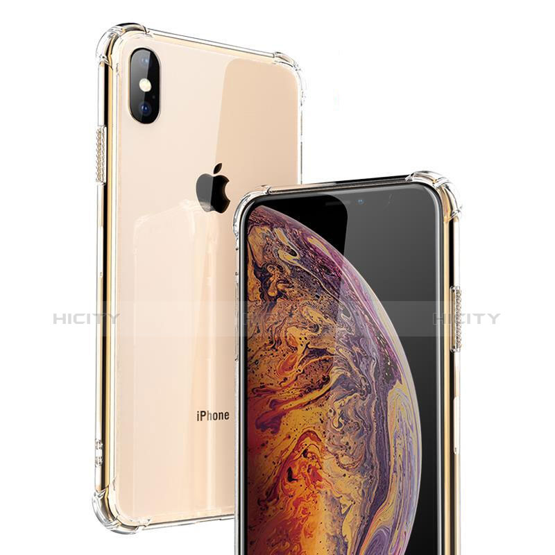 Silikon Schutzhülle Ultra Dünn Tasche Durchsichtig Transparent C20 für Apple iPhone Xs Klar