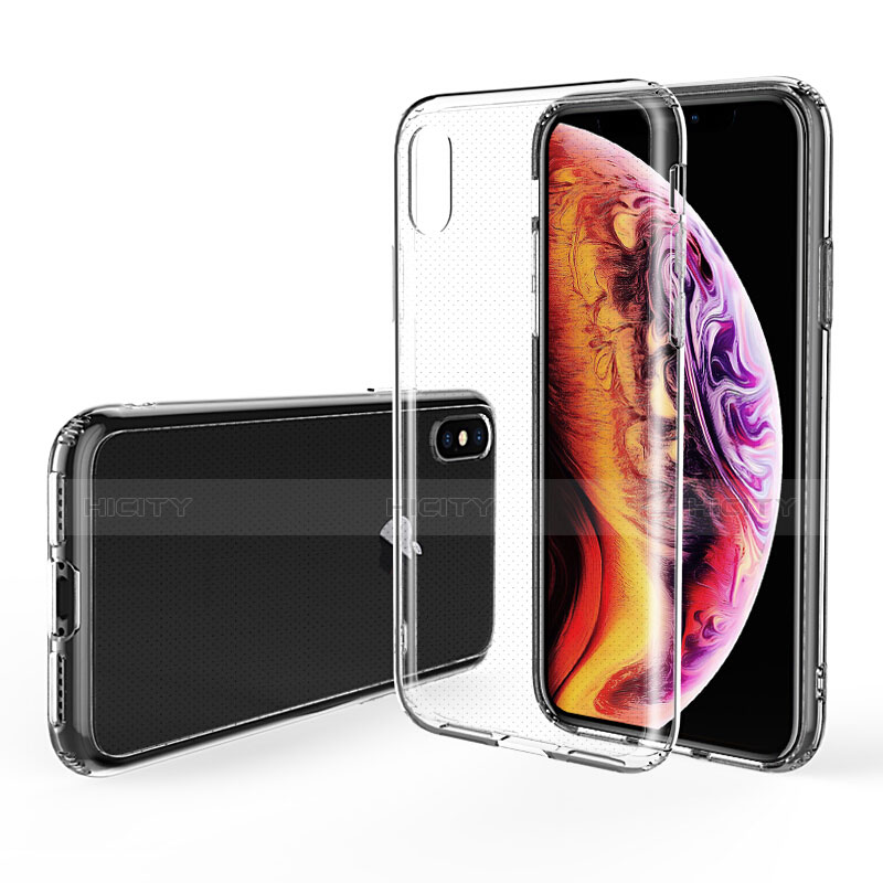 Silikon Schutzhülle Ultra Dünn Tasche Durchsichtig Transparent C22 für Apple iPhone X Klar