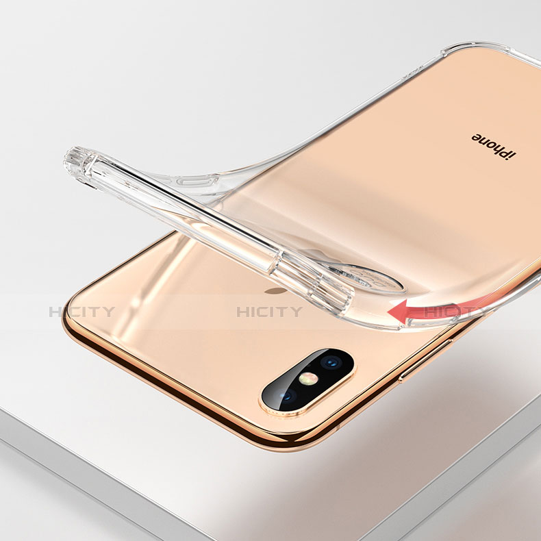 Silikon Schutzhülle Ultra Dünn Tasche Durchsichtig Transparent C23 für Apple iPhone X Klar