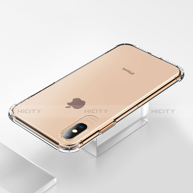 Silikon Schutzhülle Ultra Dünn Tasche Durchsichtig Transparent C23 für Apple iPhone X Klar