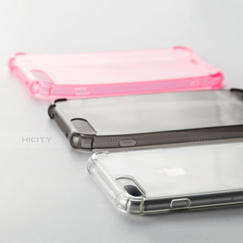 Silikon Schutzhülle Ultra Dünn Tasche Durchsichtig Transparent F02 für Apple iPhone 8 Plus