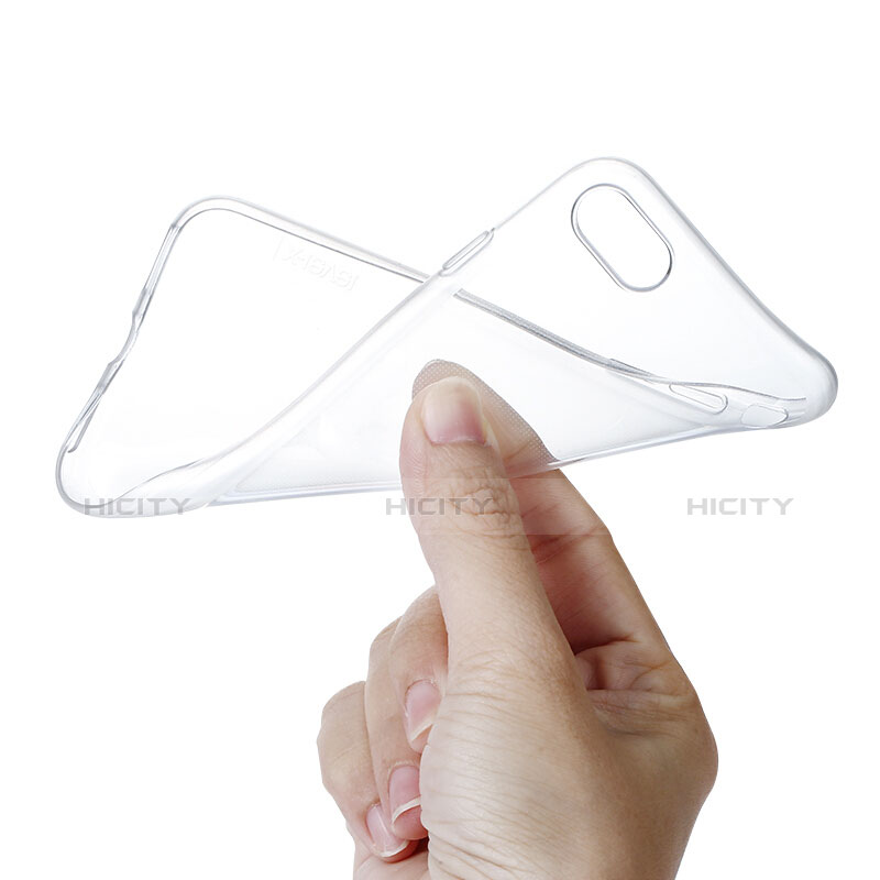 Silikon Schutzhülle Ultra Dünn Tasche Durchsichtig Transparent für Apple iPhone 7 Weiß