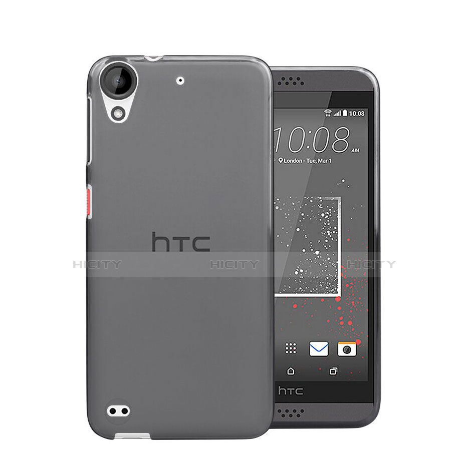 Silikon Schutzhülle Ultra Dünn Tasche Durchsichtig Transparent für HTC Desire 630 Grau