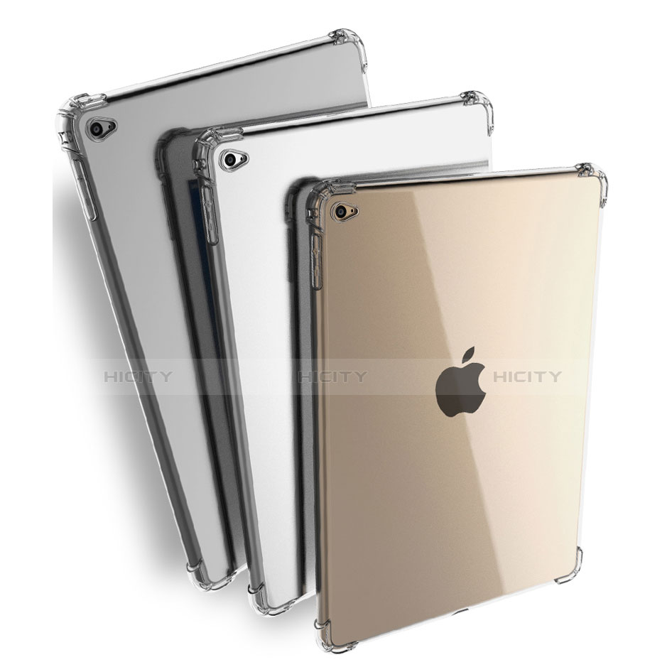 Silikon Schutzhülle Ultra Dünn Tasche Durchsichtig Transparent H01 für Apple iPad Air 2