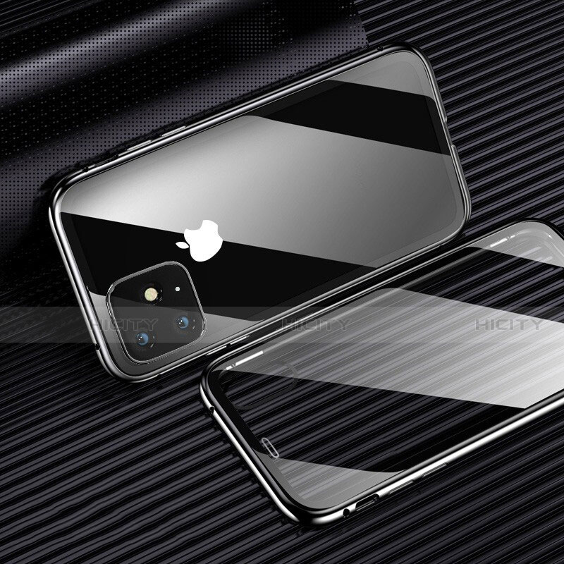 Silikon Schutzhülle Ultra Dünn Tasche Durchsichtig Transparent H01 für Apple iPhone 11 Schwarz