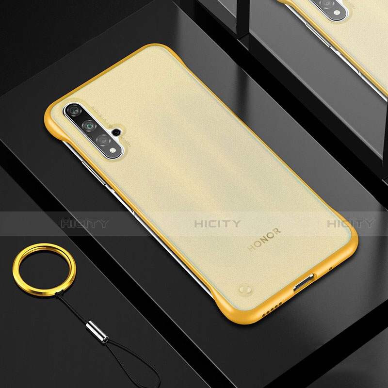 Silikon Schutzhülle Ultra Dünn Tasche Durchsichtig Transparent H01 für Huawei Honor 20 Gold