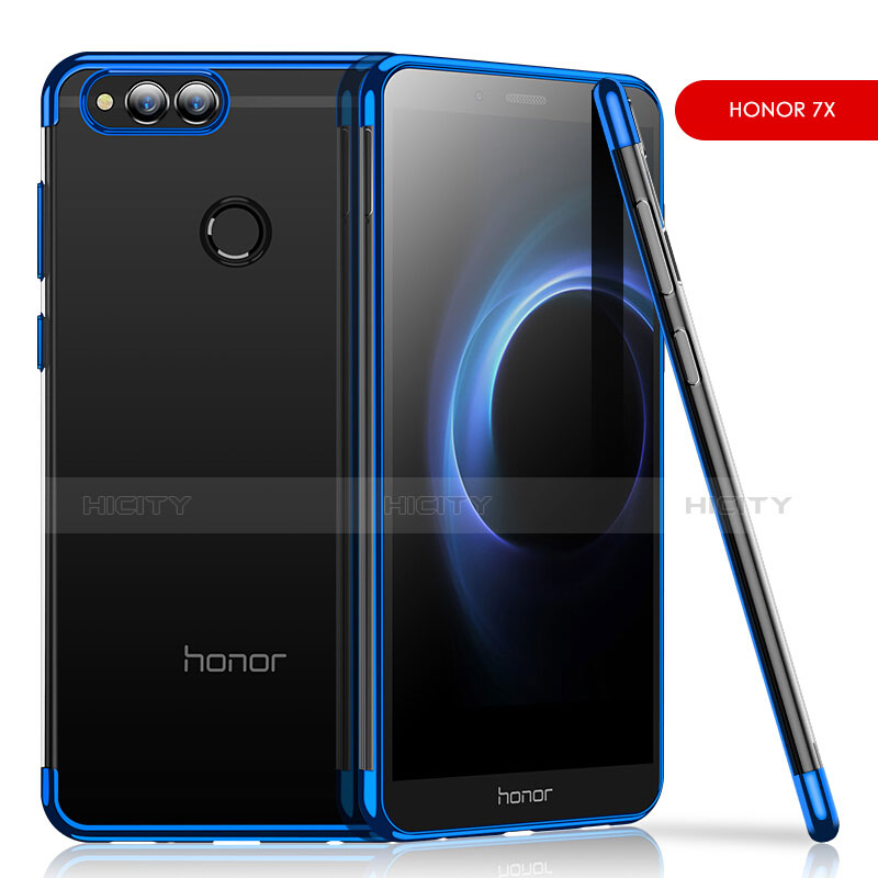 Silikon Schutzhülle Ultra Dünn Tasche Durchsichtig Transparent H01 für Huawei Honor Play 7X