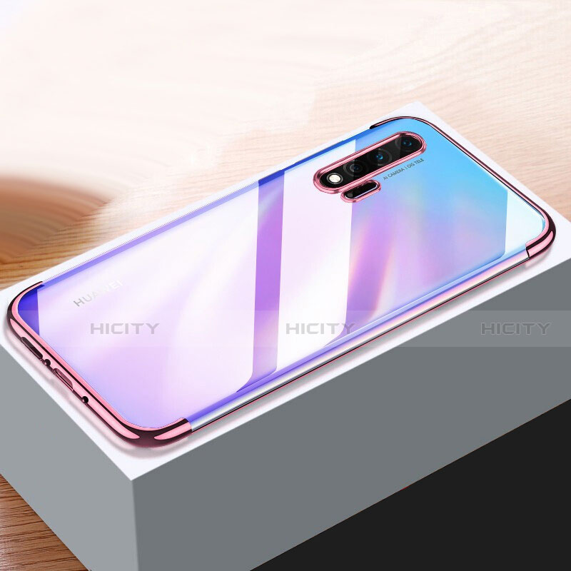 Silikon Schutzhülle Ultra Dünn Tasche Durchsichtig Transparent H01 für Huawei Nova 6 groß