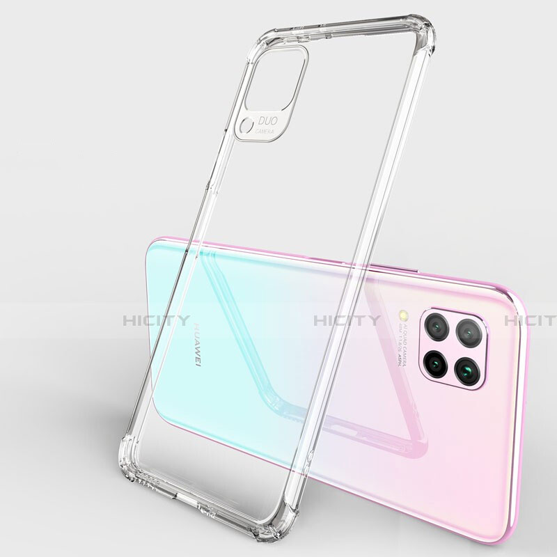 Silikon Schutzhülle Ultra Dünn Tasche Durchsichtig Transparent H01 für Huawei Nova 7i groß