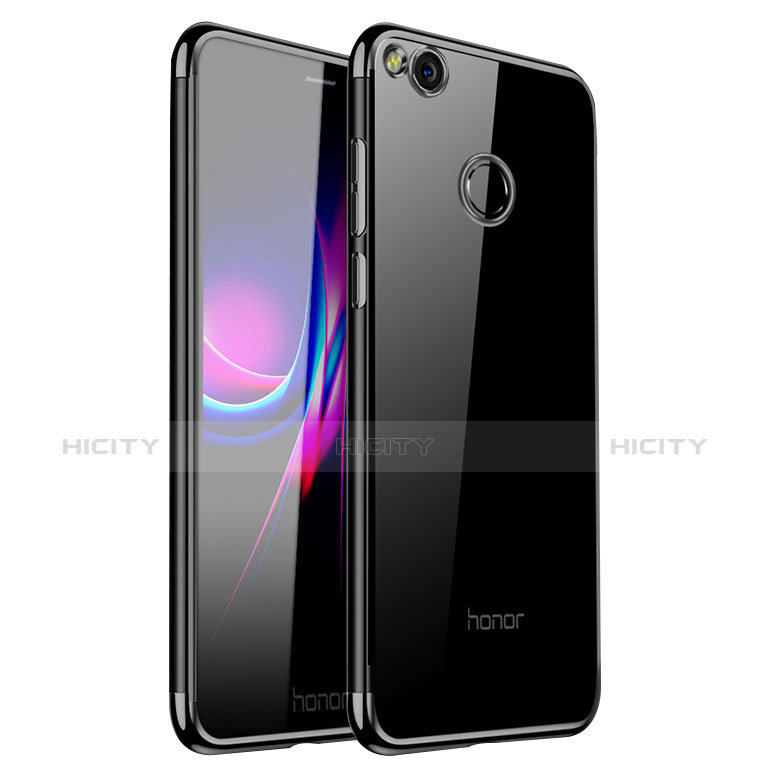 Silikon Schutzhülle Ultra Dünn Tasche Durchsichtig Transparent H01 für Huawei Nova Lite Schwarz