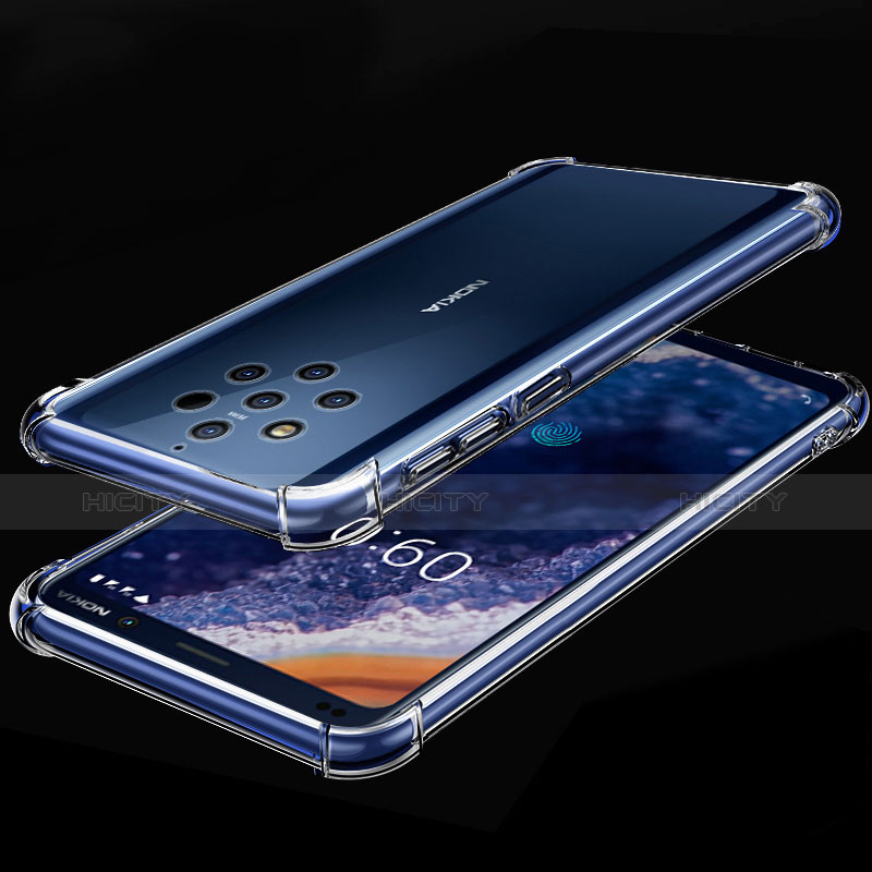 Silikon Schutzhülle Ultra Dünn Tasche Durchsichtig Transparent H01 für Nokia 9 PureView Klar