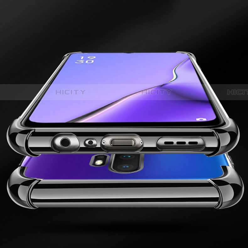 Silikon Schutzhülle Ultra Dünn Tasche Durchsichtig Transparent H01 für Oppo A11 groß