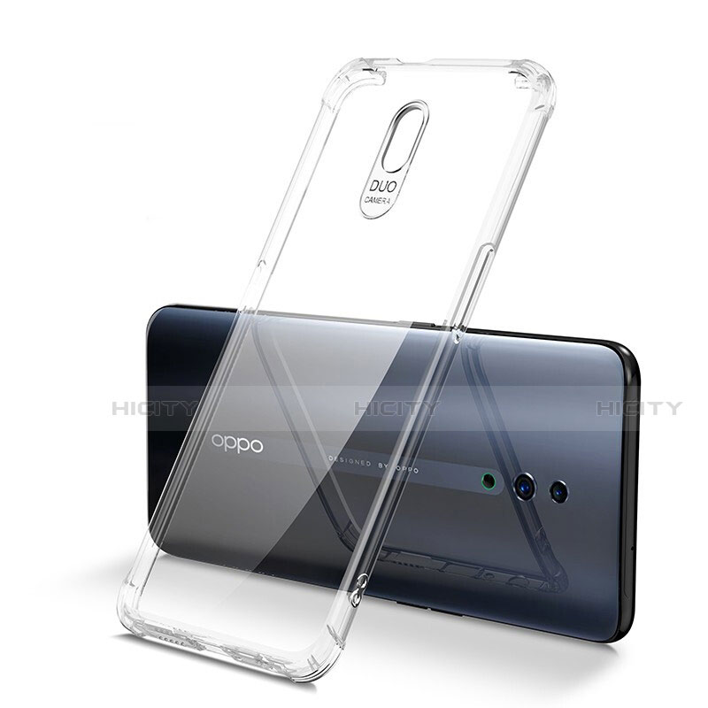 Silikon Schutzhülle Ultra Dünn Tasche Durchsichtig Transparent H01 für Oppo Reno Klar