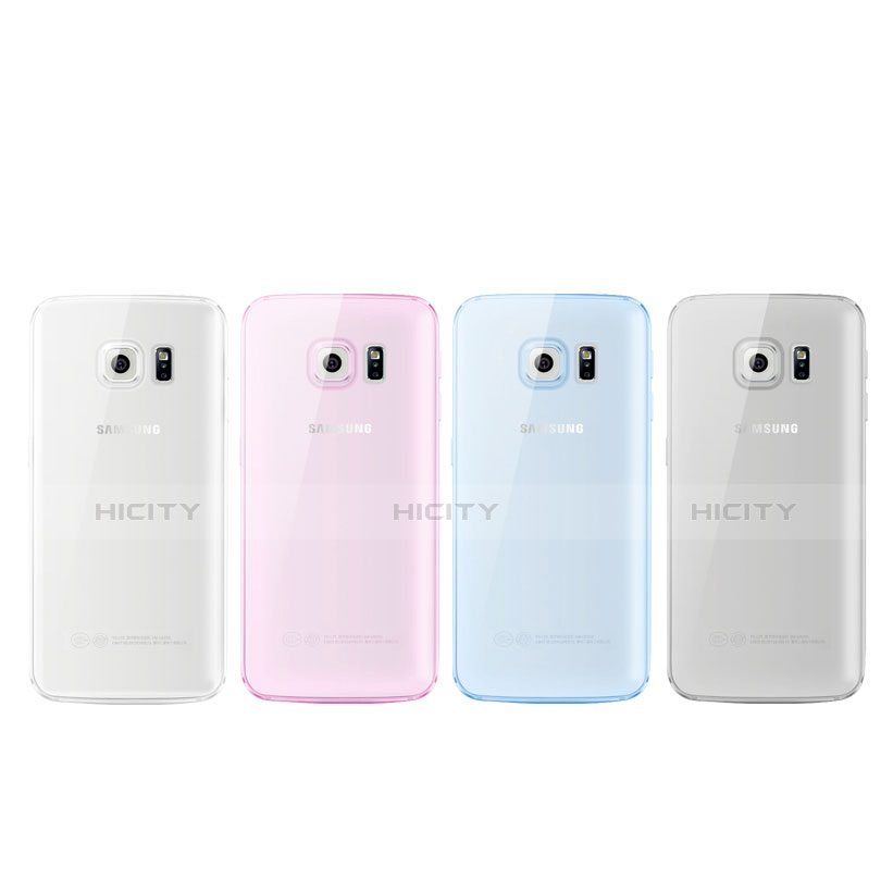 Silikon Schutzhülle Ultra Dünn Tasche Durchsichtig Transparent H01 für Samsung Galaxy S6 Duos SM-G920F G9200