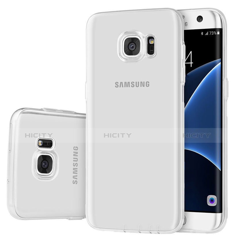 Silikon Schutzhülle Ultra Dünn Tasche Durchsichtig Transparent H01 für Samsung Galaxy S7 Edge G935F Klar Plus