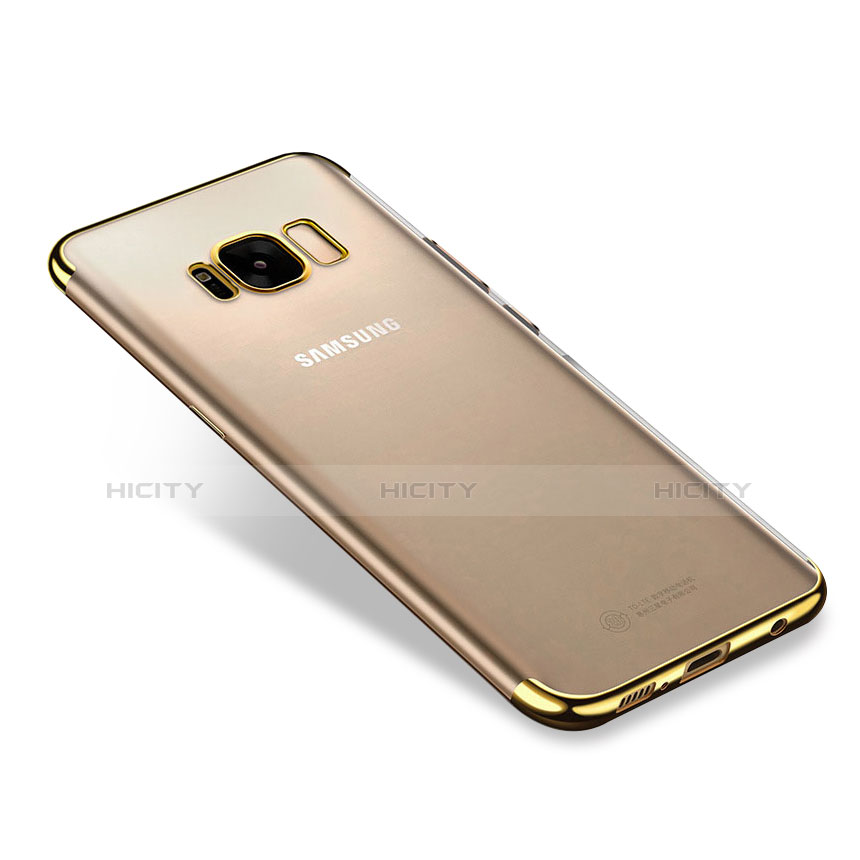 Silikon Schutzhülle Ultra Dünn Tasche Durchsichtig Transparent H01 für Samsung Galaxy S8 Gold