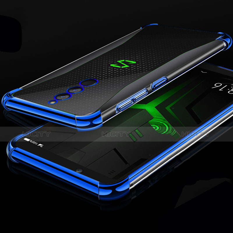 Silikon Schutzhülle Ultra Dünn Tasche Durchsichtig Transparent H01 für Xiaomi Black Shark Helo Blau