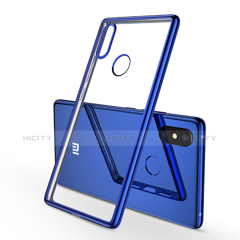 Silikon Schutzhülle Ultra Dünn Tasche Durchsichtig Transparent H01 für Xiaomi Mi 8 SE Blau